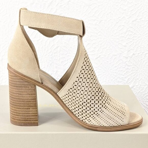 Marc Fisher LTD Vixen Leather Peep Toe Sandal - Picture 4 of 7